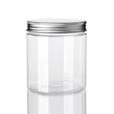 Hot Sale Various Size250ml Round PET Jar For Cosmetic Cream Balm Dried Fruit Food Storage Packaging Can With Clear Lid