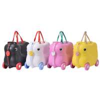 BUBULE kids suitcase animals carry on luggage for kids PP Ride On kids wheeled suitcase