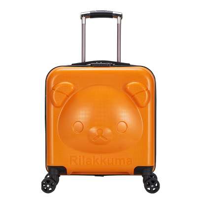 2019 new design Airport luggage trolley cart cute colorful 3d luggage for kids carry-on suitcase